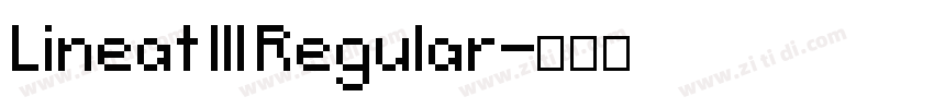 Lineat III Regular字体转换